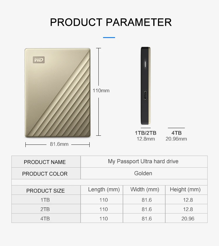  Ultra Type C и Usb 3 1 совместимый металлический интерфейс ТБ 2 4 HDD портативный жесткий