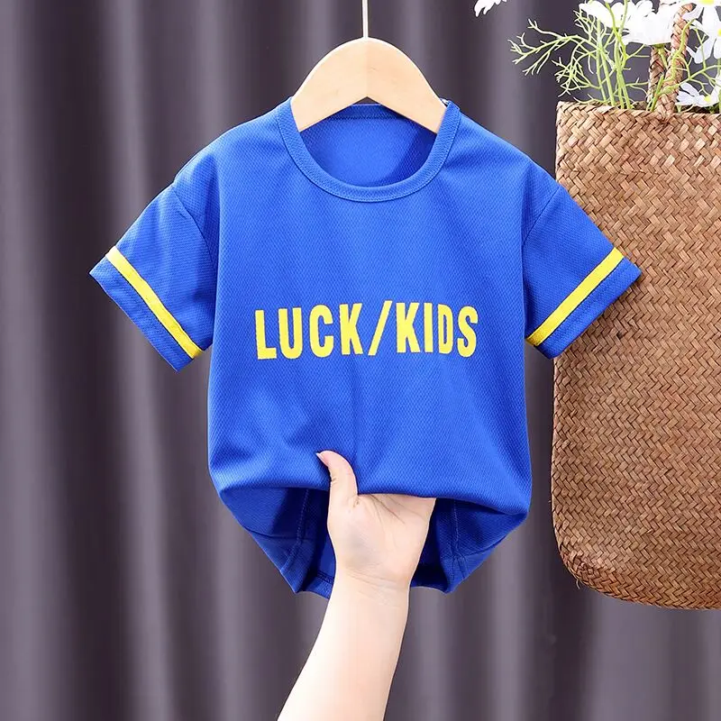
wholesale Children short Sleeve t-shirt Custom Logo Printing jersey Plain boy baby tshirts 
