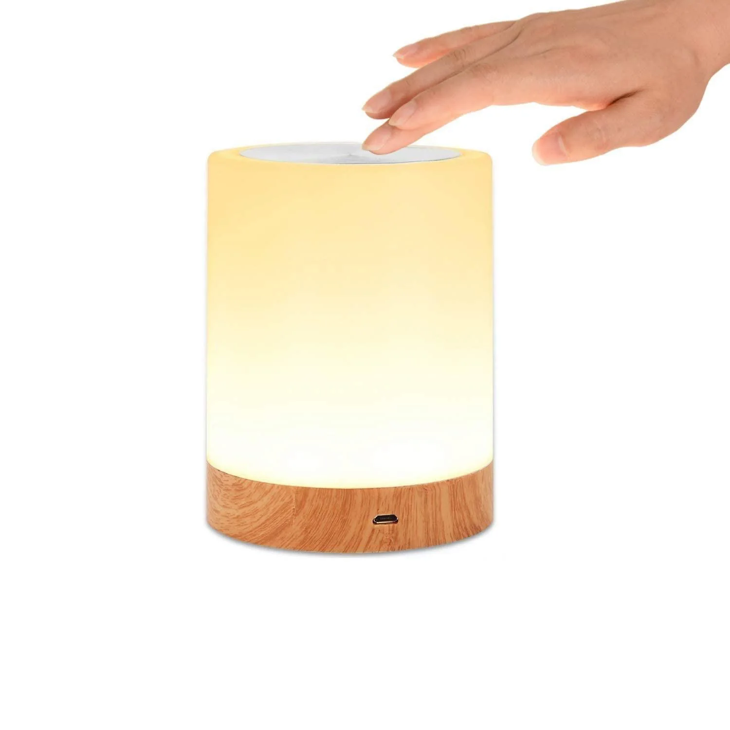 LED Table Touch Lamp USB Rechargeable RGB Color Changing Bedroom Desk Bedside Music Sync Dimmable LED Night Lights Lamps