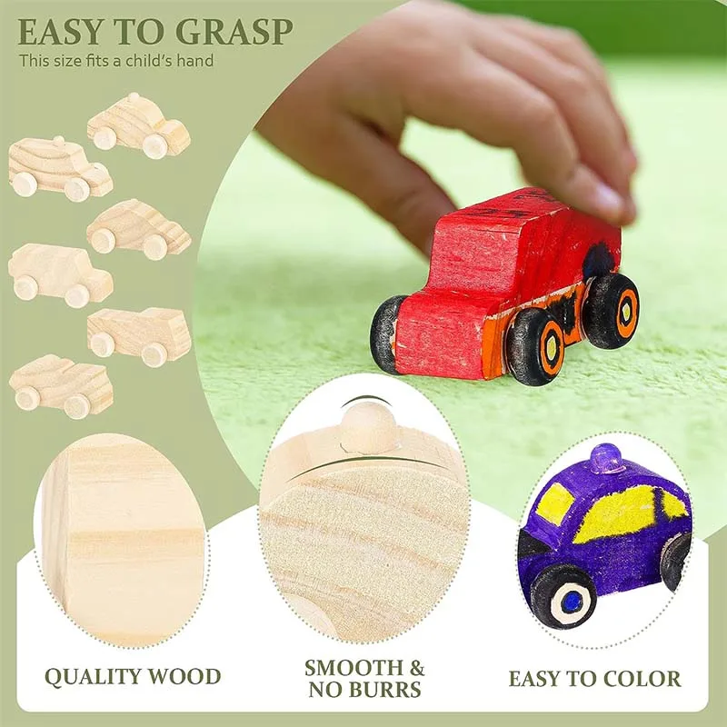Customize unfinished wooden car model toys and wooden crafts DIY for children wooden model car kits