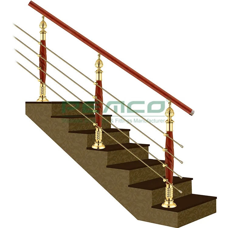 A260 Stainless Steel Round Tube Balustrade Handrails Staircase Inox Crystal Pipe Railing