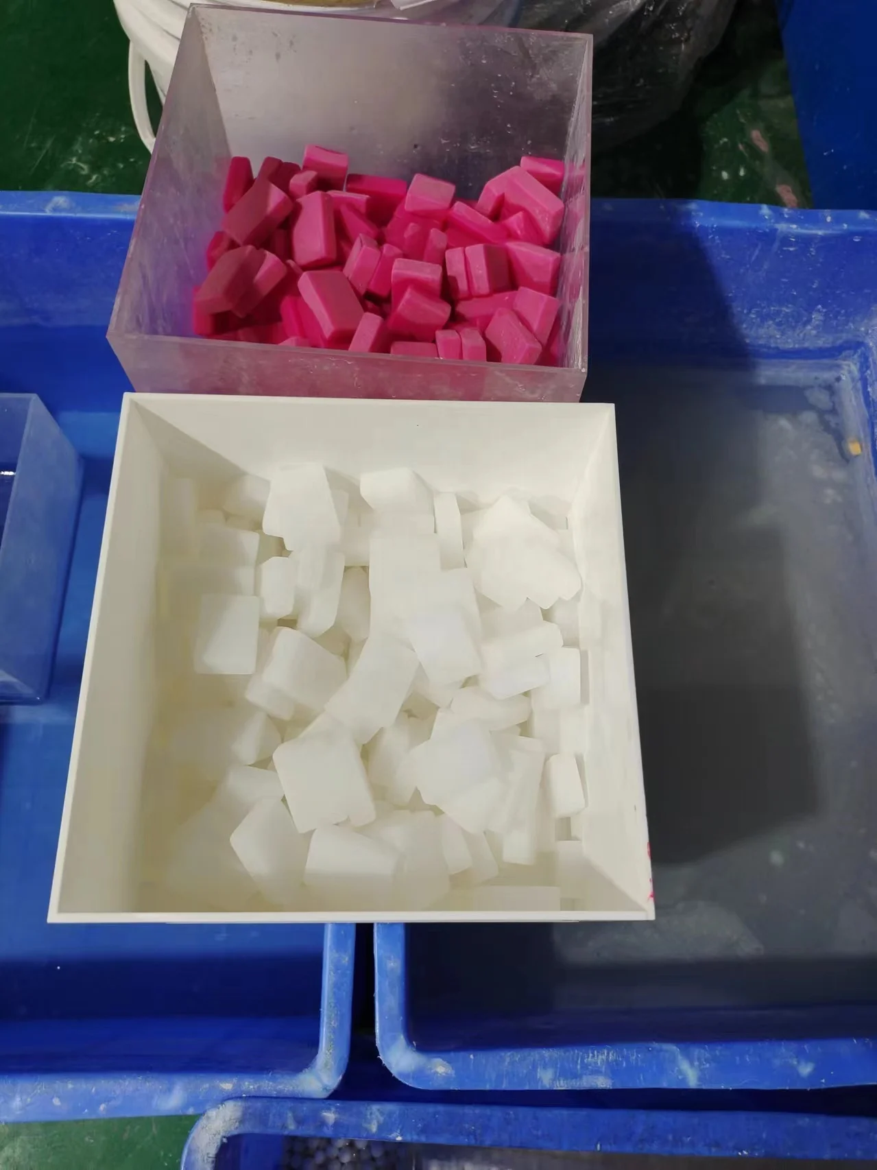 Custom Layered Pink Chinese Majong Travel Game Set Free Design Melamine Acrlyic mahjong seti