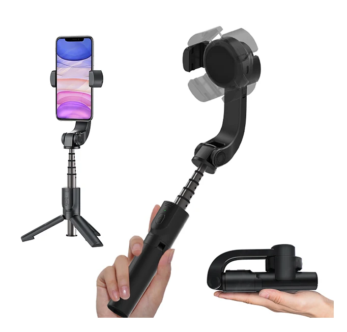 Followshow S1 360 portable Handheld 1-axis Stretch Selfie Stick stabilizer tripod mobile gimbal smartphone para celular