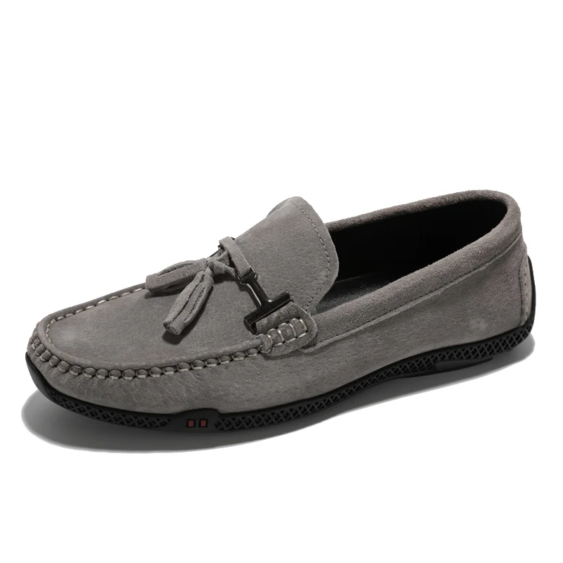 2020 Men Moccasin soft pig suede leather loafer driving shoes