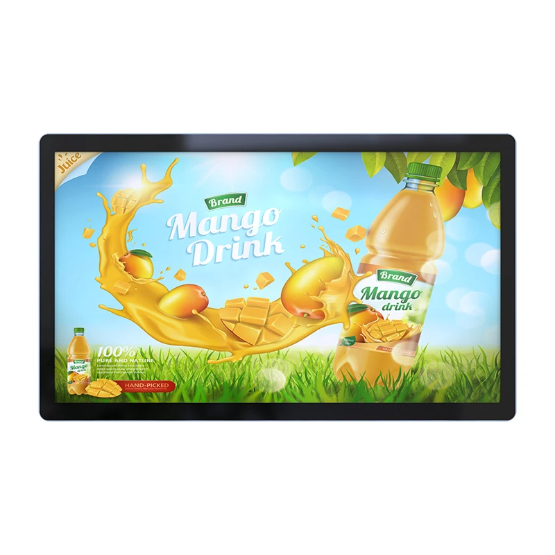 OEM Ceiling LCD Digital Signage Display 23.8 inch Monitors Screen Wireless Wifi Android Horizontal Advertising Player Airport
