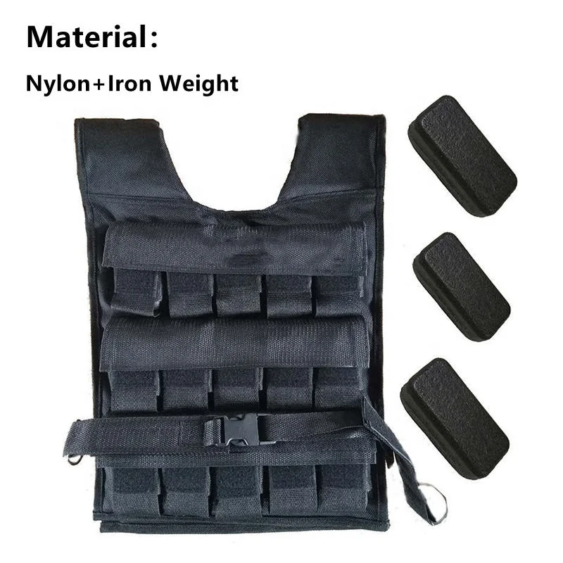 Manufacturers Wholesale High Quality Fashionable Fitness Adjustable Exercise Custom Logo 30kg Training Weight Vest