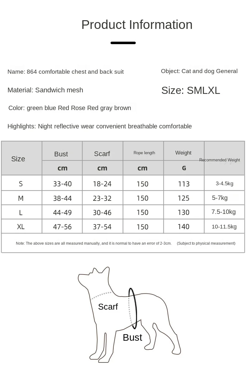 Popular Custom Design Dog Harness with Matching Collar Leash Bow Tie and Bandana Set Neoprene Reversible Dog Harness Vest