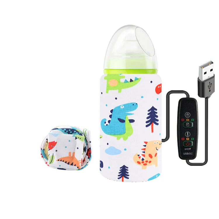 Winter USB Timing Temperature Adjustment New Cotton Baby Feeding Bottle Warmer with Bottom Protection