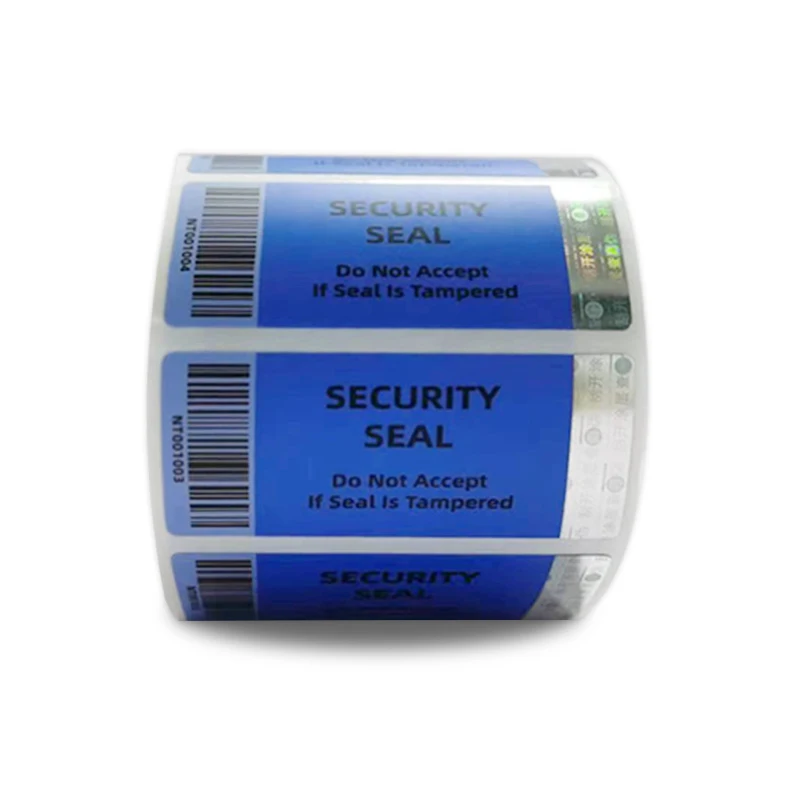 Blue Color Anti-fake VOID Security Seal Label Sticker for Packaging