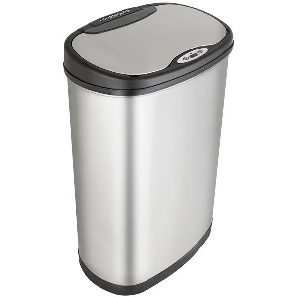 Dual recycling rubbish bin metal rubbish bin for kitchen 50 l garbage sorting bin