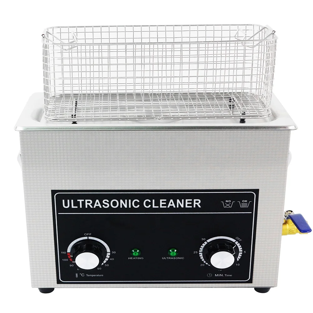 180W таймер и нагреватель регулируемый ультразвуковой очиститель китайская фабрика 6.5l