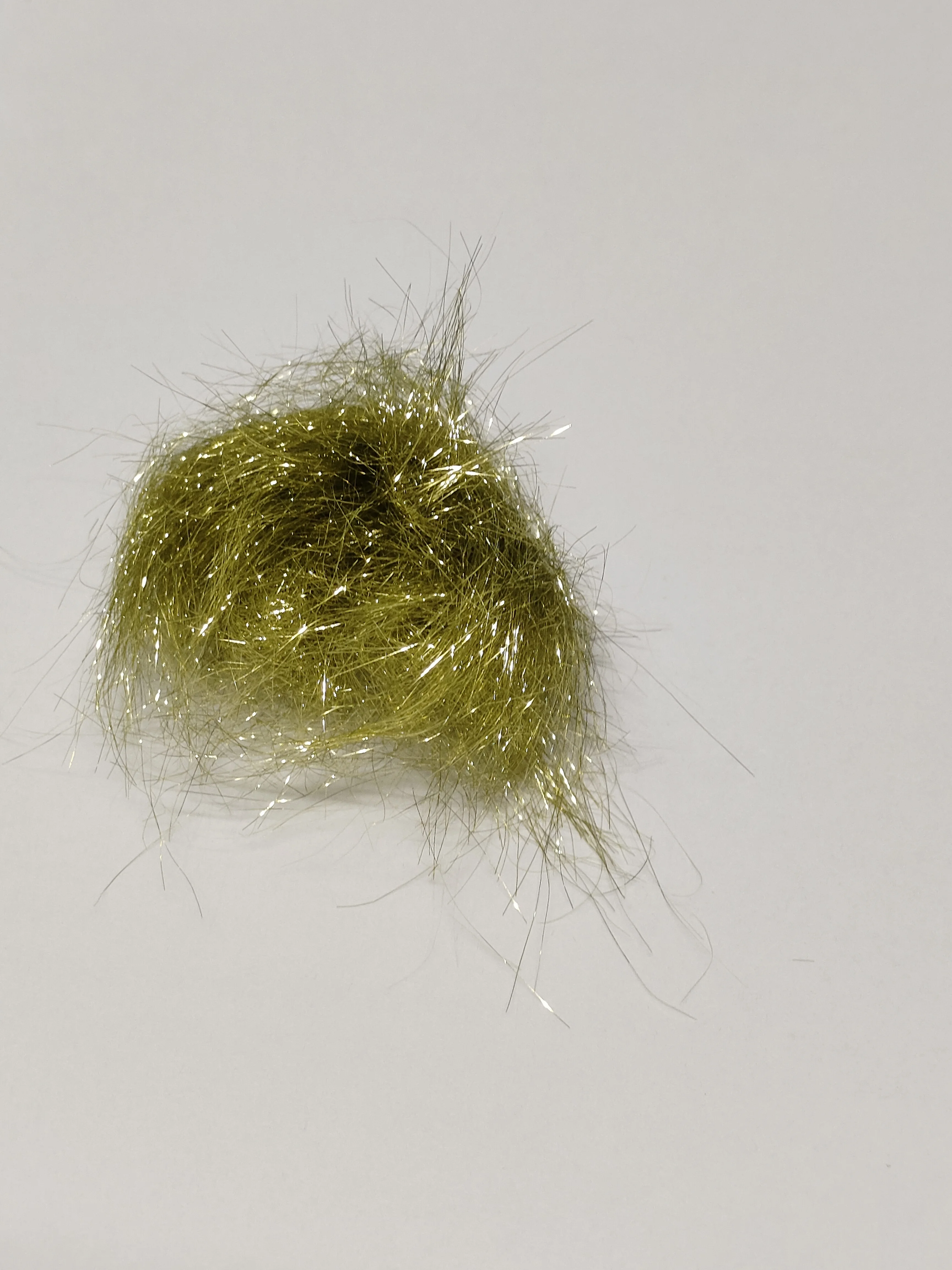 High Quality Yarn Green Color Superfine Bright Metallic Yarn Short Fiber Angelina Fiber