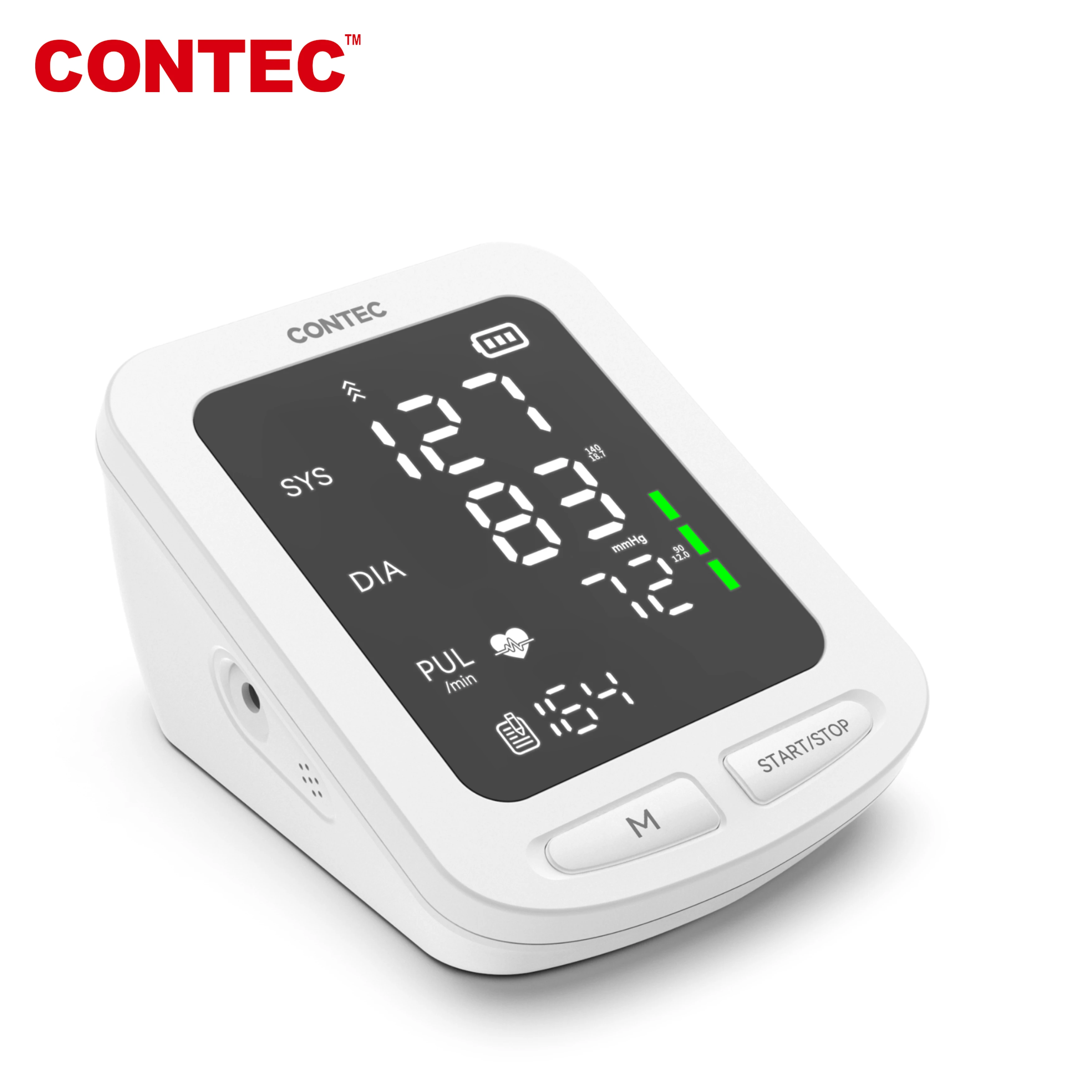 CONTEC LED Big Screen  Blood Pressure Monitor Contec08E  Large-capacity Storage NIBP PR Adult Cuff