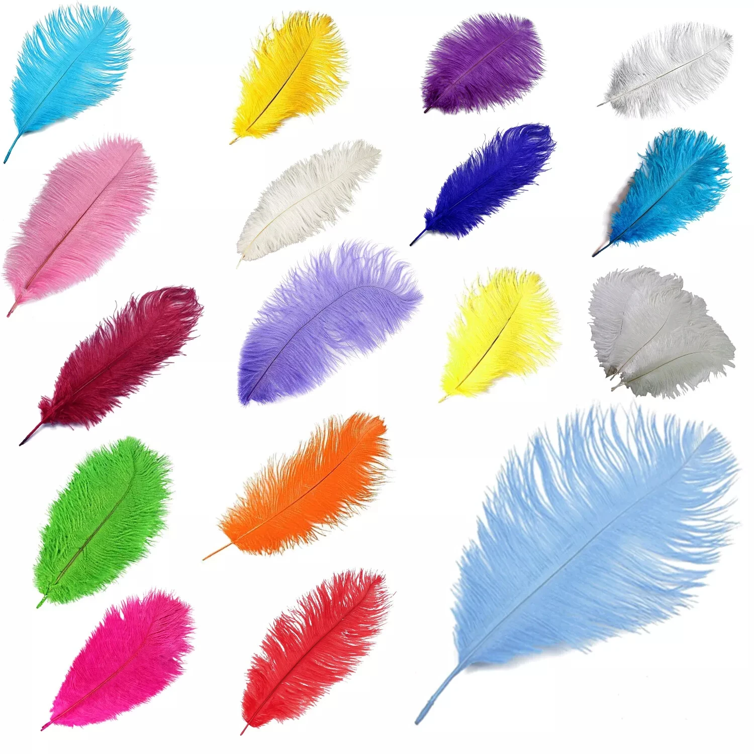35-40 Cm Ostrich Feathers Trim Ribbon Feathers Sewing Fringe Ostrich Boa Feather Trim For Pyjamas Stain Silk Blazer Dress
