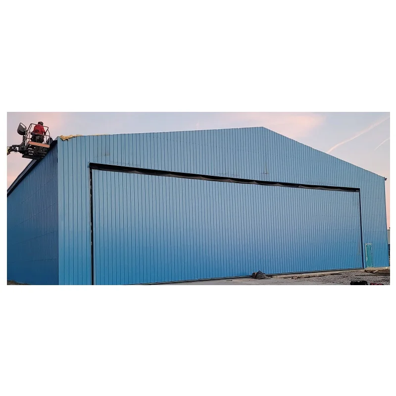 Prefab Shed Metal Construction Building Steel Structure Airplane Hangar for Sale