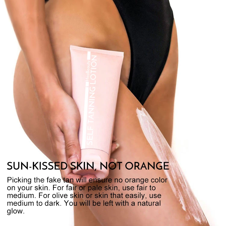 Private Label Natural Bronzer Waterproof Sunless Tanner Lotion Self Tan Tanning Cream Private Label Fake Tan Lotion