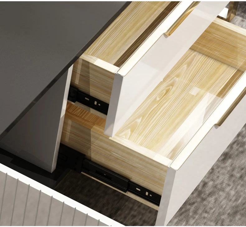 Modern minimalist Nordic black paint light wooden TV stand cabinet living room rectangle coffee table set with storage furniture