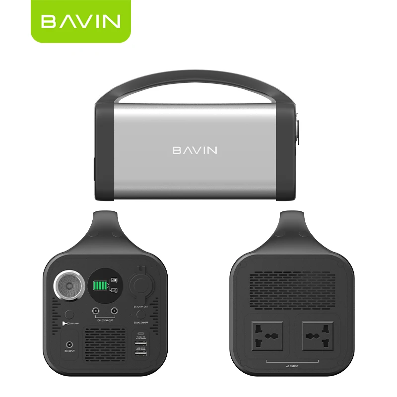 BAVIN HOT Super Power Electronics 1000W Fast Charge Station Outdoor Travel Night Portable Power Bank Station with LED Light