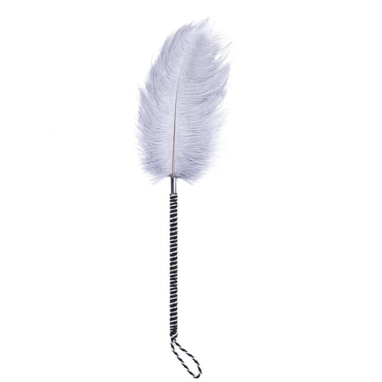 Wholesale Couples Flirting Feather Sex Toy Adult Sm Bondage Stimulating Body White Soft Feather Sexy Tools