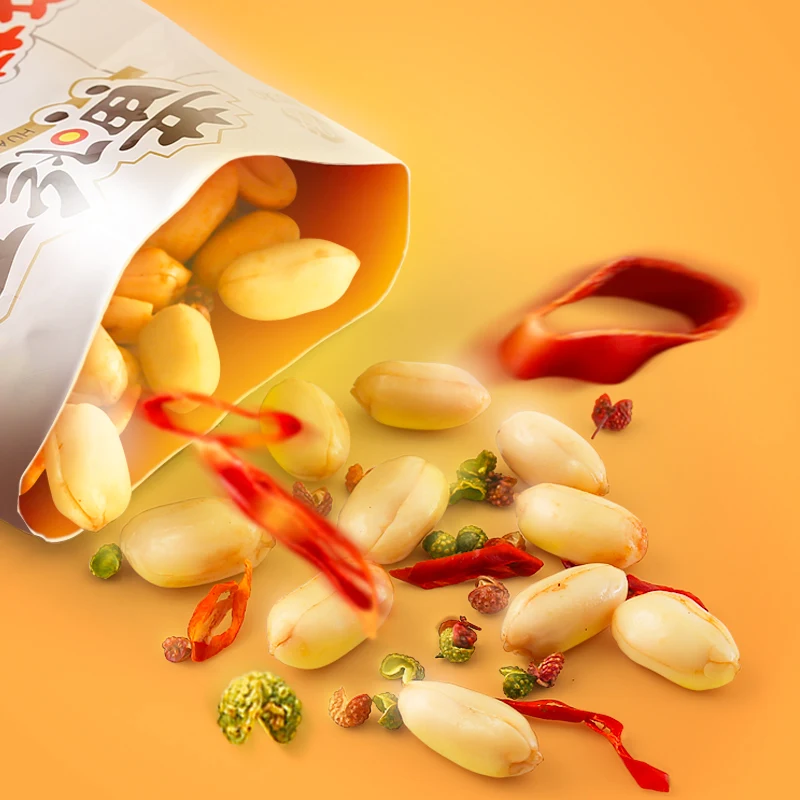 Huang Fei Red Spicy Peanut Rice Leisure Snack Nuts 210g Bag Crispy Wine Dish Huang Feihong stockpiled