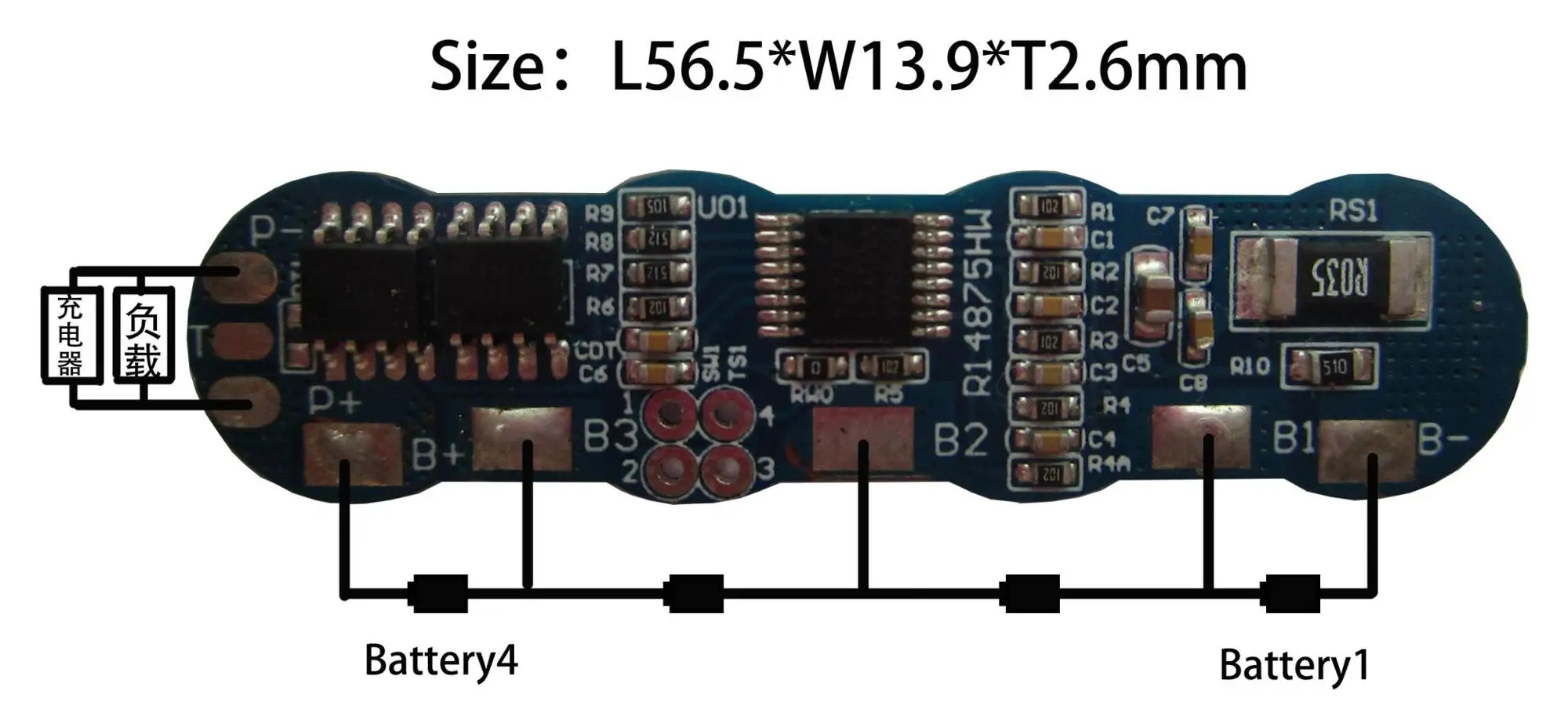 customize 14.8v bms 4s 20a li-ion pcm/12.8v lifepo4 battery pack bms system/94v-0 battery pcb 4s 20a 15a