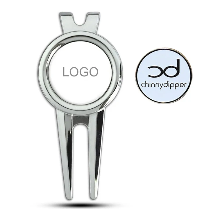 Professional Factory Custom Metal Golf With Logo Design Golf Ball Marker Hat Clip Custom Enamel Golf Ball Marker