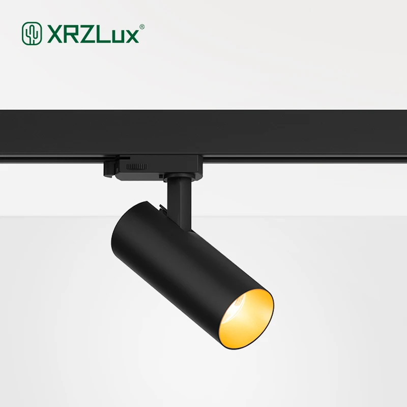 XRZLux Modern Adjustable Angle Track Lamp Lighting System 10W Rail Aluminum Ceiling Spot Light COB LED Track Light