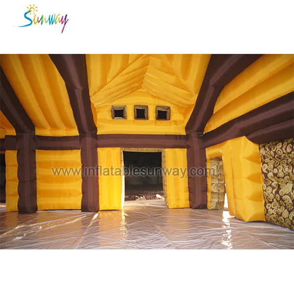 Sunway inflatable structure chalet house LED lighted inflatable wedding marquee inflatable party even tent for sale