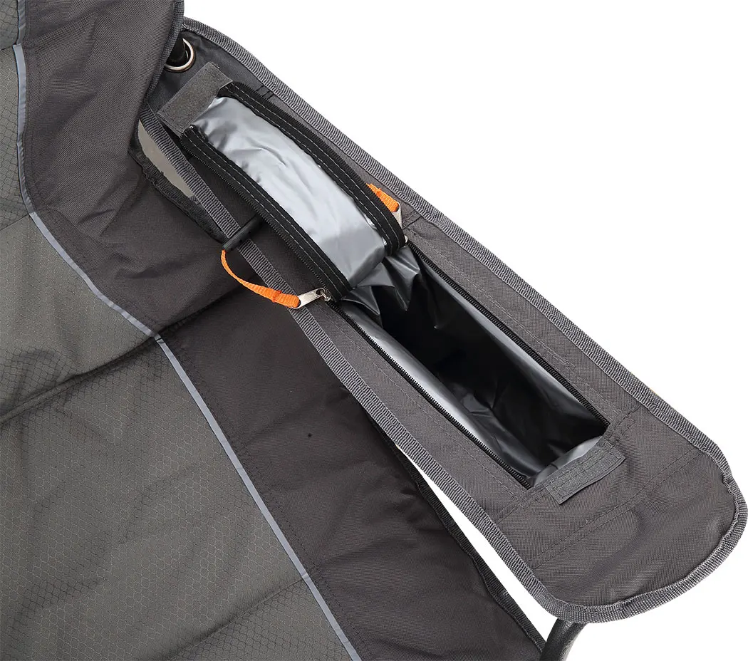 Qibu CC4 Ready to ship 150kg Bear Capacity Portable Durable Folding Camping Chair with Cooler Padded