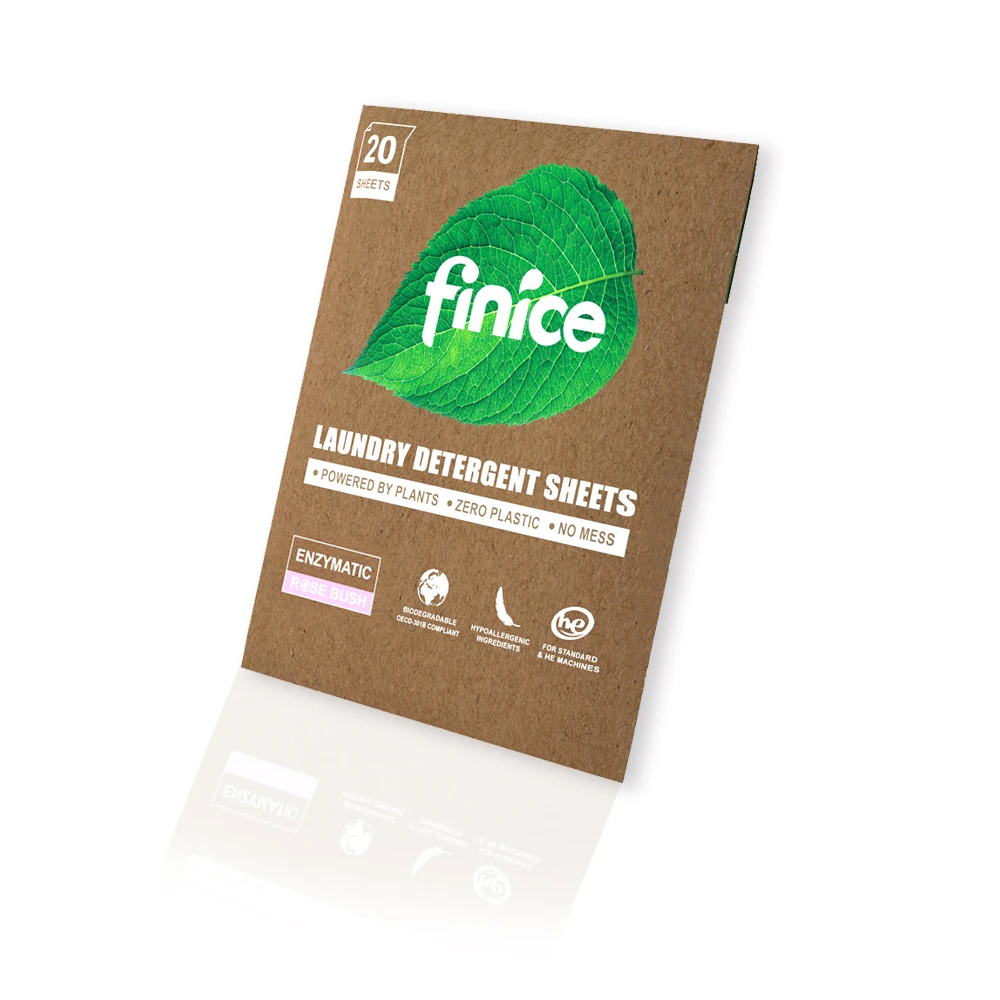 FNC769 Finice Eco Friendly Soap Washing Fragrance Laundry Detergent Sheet