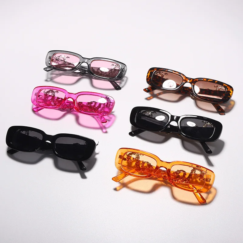 Stylish Small Frame Oval Diamond Sunglasses Dragon Pair Eye Glasses for Men Vintage Personality Trendy Punk Style Glasses PC OEM