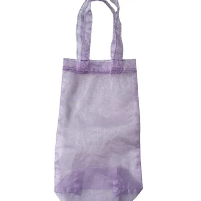 wholesale customized organza tote bag for wine