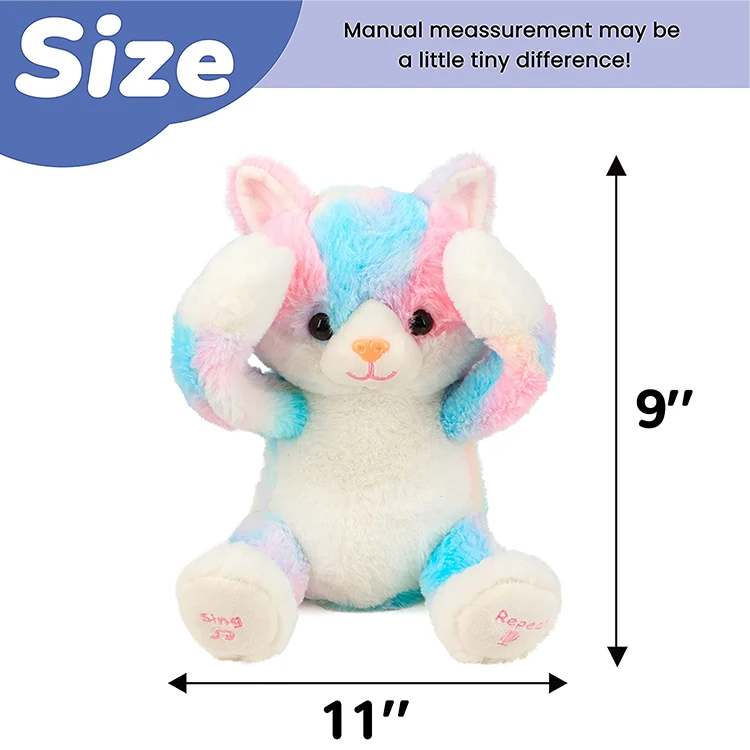 Customized Education Electric Musical Speak Stuffed Animal Soft Plush Toy