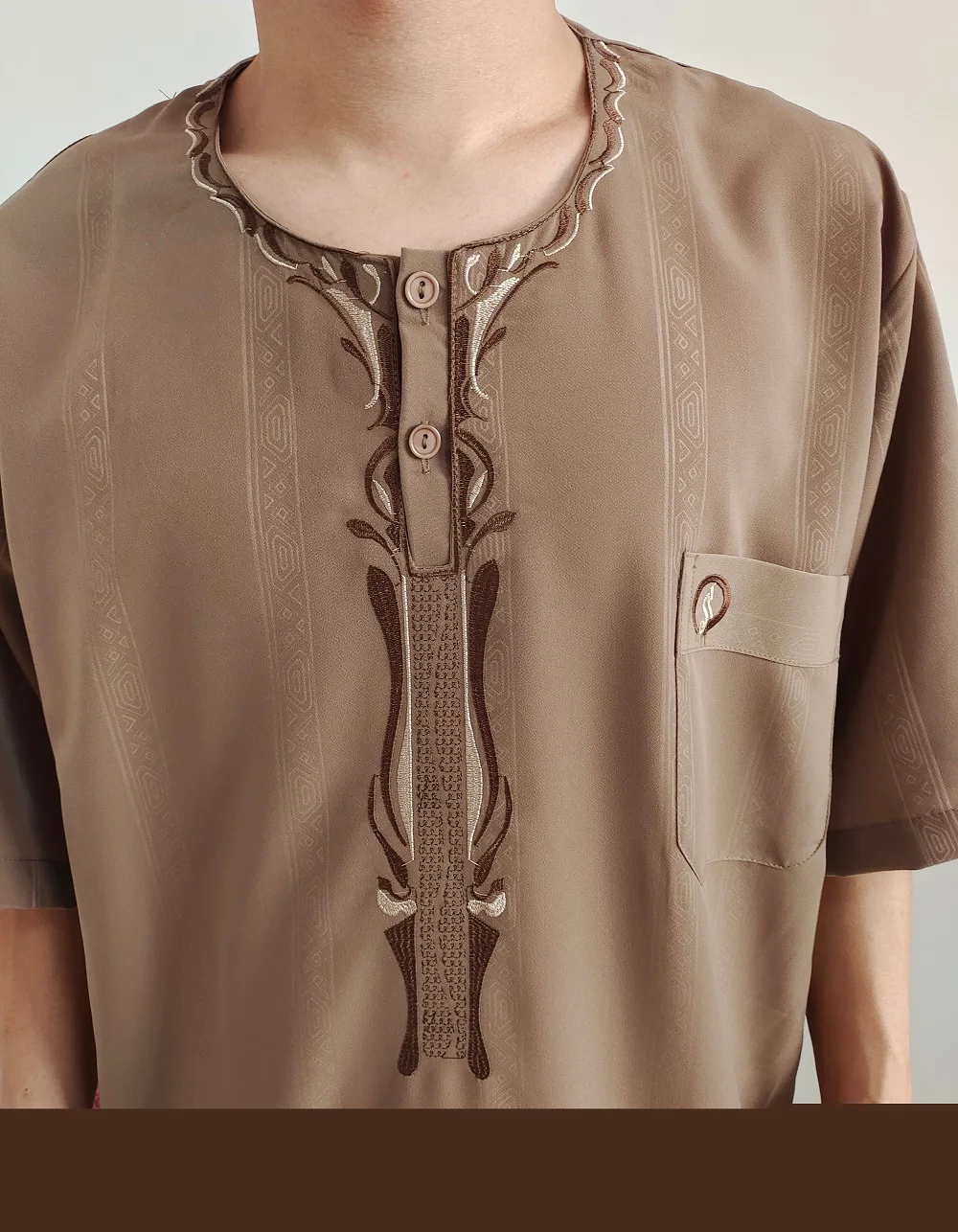 Wholesale New Design Muslim Loose And Breathable Arabian Short-sleeved Islamic Muslim Clothing Dresses