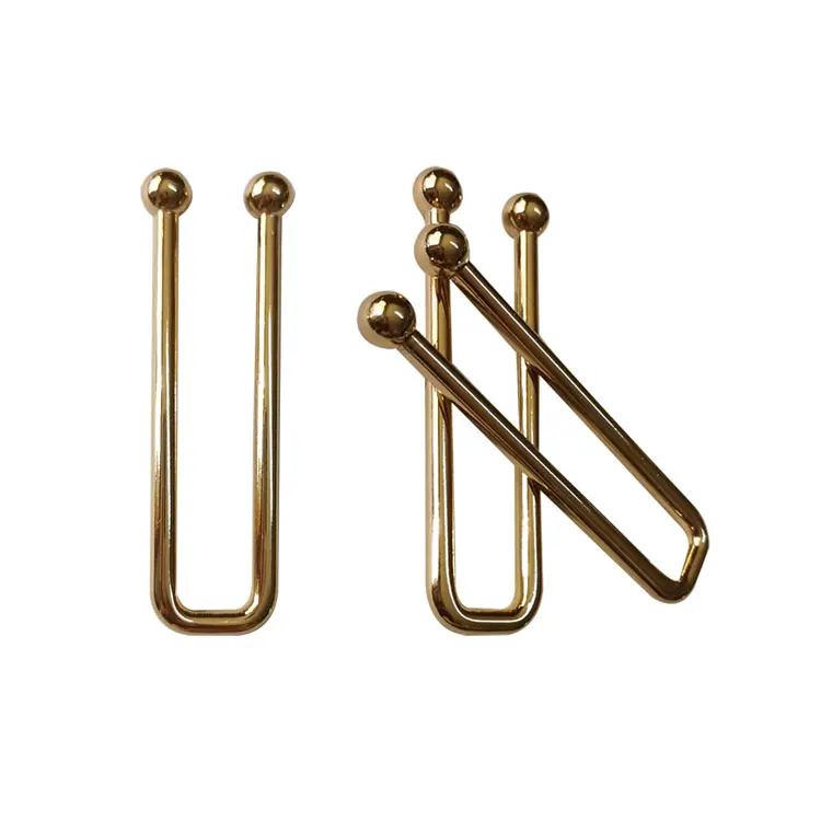 Lemon Gold Bikini Connector U Shape Swimwear Metal Accessories For Swimwear