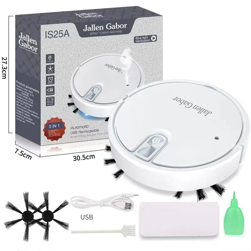 New Home Floor Cleaning Machine Fully Automatic Three in One Cleaning Machine Drag Sweep Vacuum Sweeping Tool