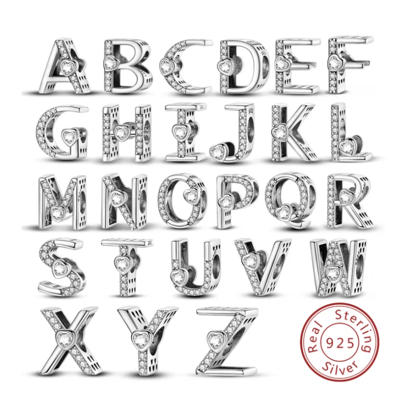 Женский браслет из серебра 925 A-Z