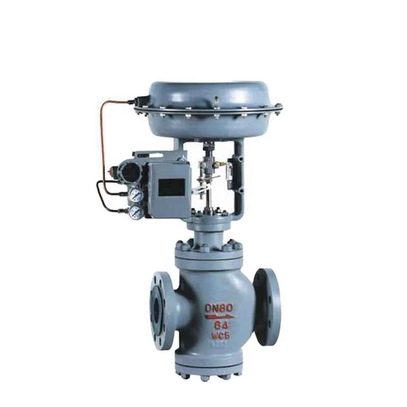 Pneumatic diaphragm steam 3 way control valve