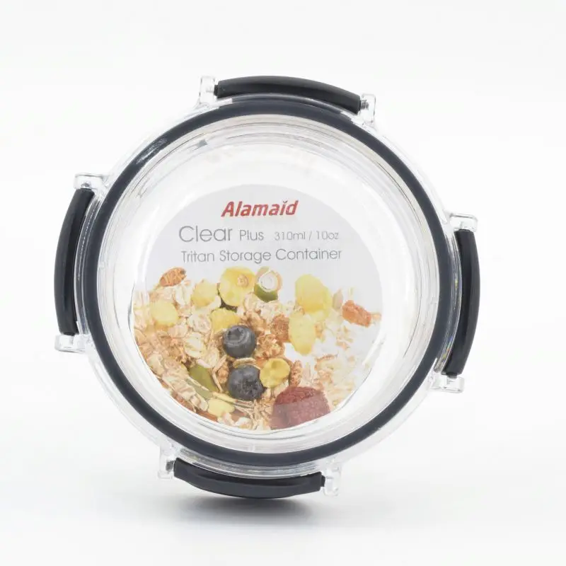 
Hot sale 2 sections air tight vacuum hand pump plastic storage containers latching lids food container black hd 