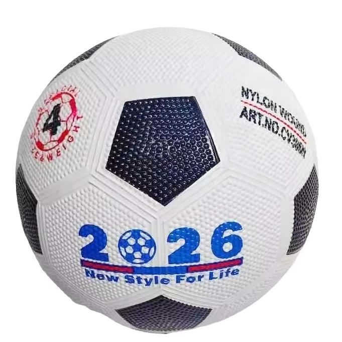 China rubber Football Ball supplier factory price Promotion Rubber High Bounce size 4 soccer ball