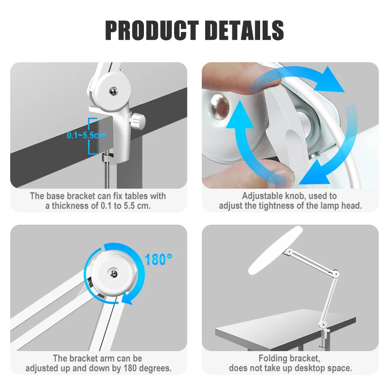 2023 AT-TL-028 nail desk table lamp for nails manicure