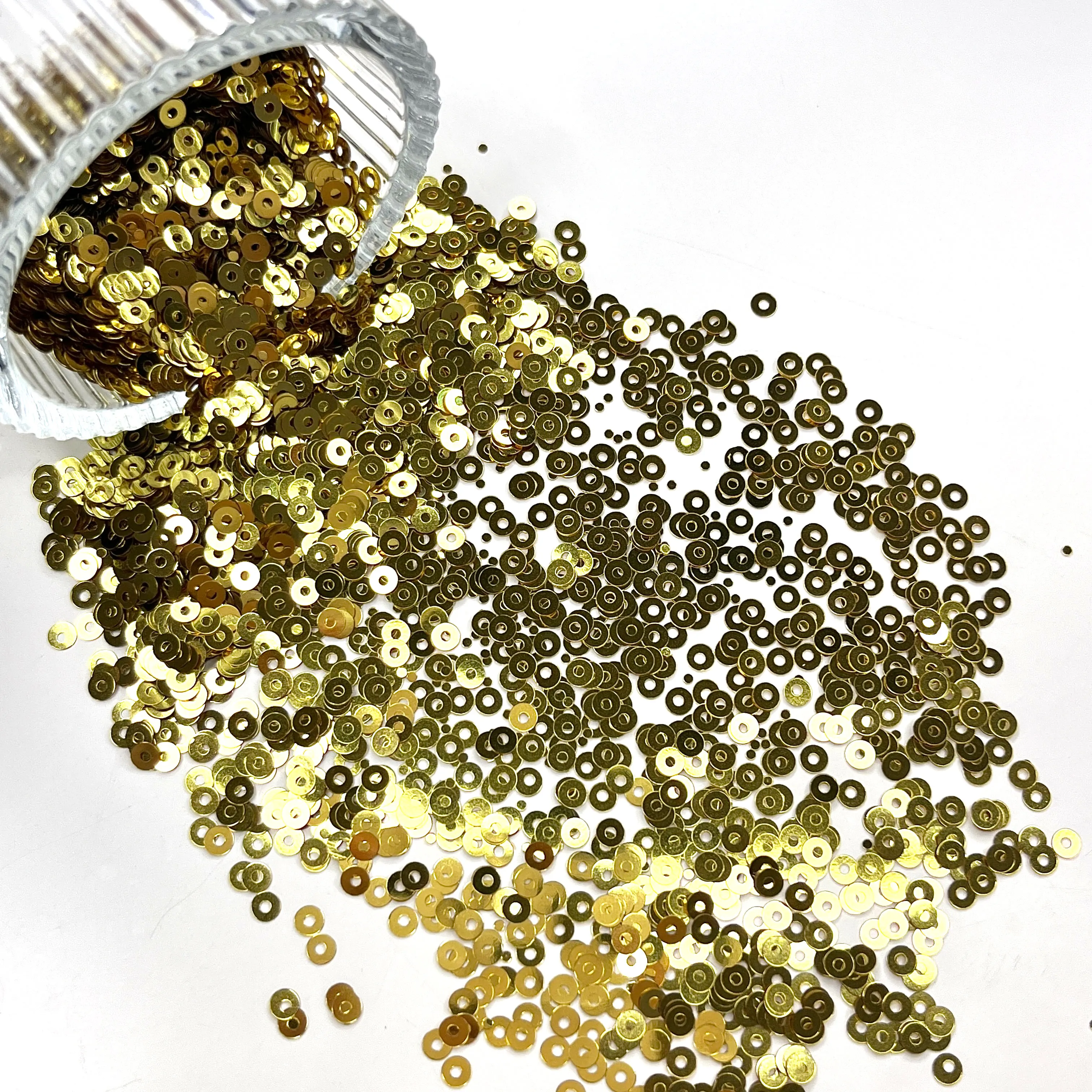 PET Flat Round Shape Loose Sequin Paillettes Sewing Craft DIY Scrapbook