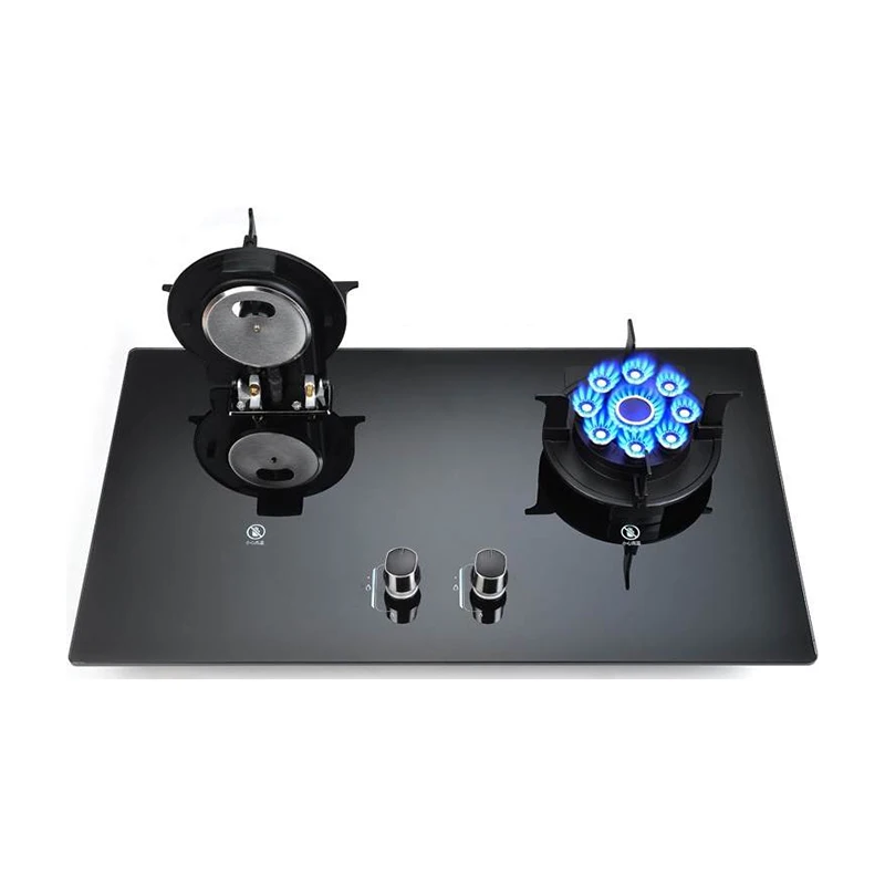 Built in Gas Stove 2 burner Competitive Price New Model  Built-in Flip-open Gas Stove Gas Cooker