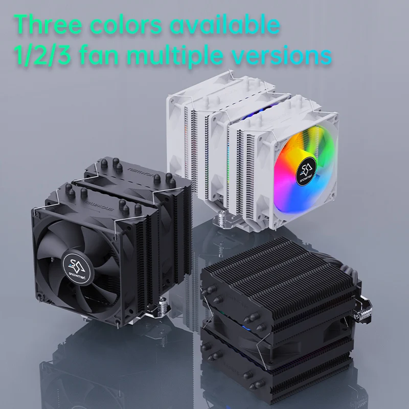 SNOWMAN New Design CPU  cooler fan 90mm 4pin PWM CPU cooling fan OEM cpu cooler 6 heatpipes fit for Lga 1700/1200/115x/1366