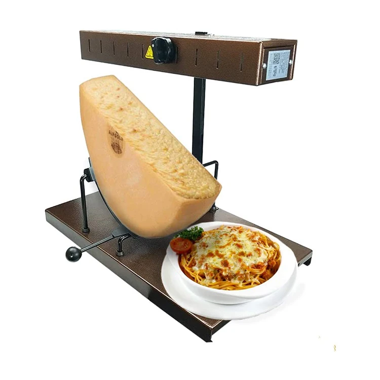 Adjustable Stylish 650W Cheese Melter Cheese Warmer Half Wheel Raclette Cheese Melter Commercial Raclette Heater for Family and