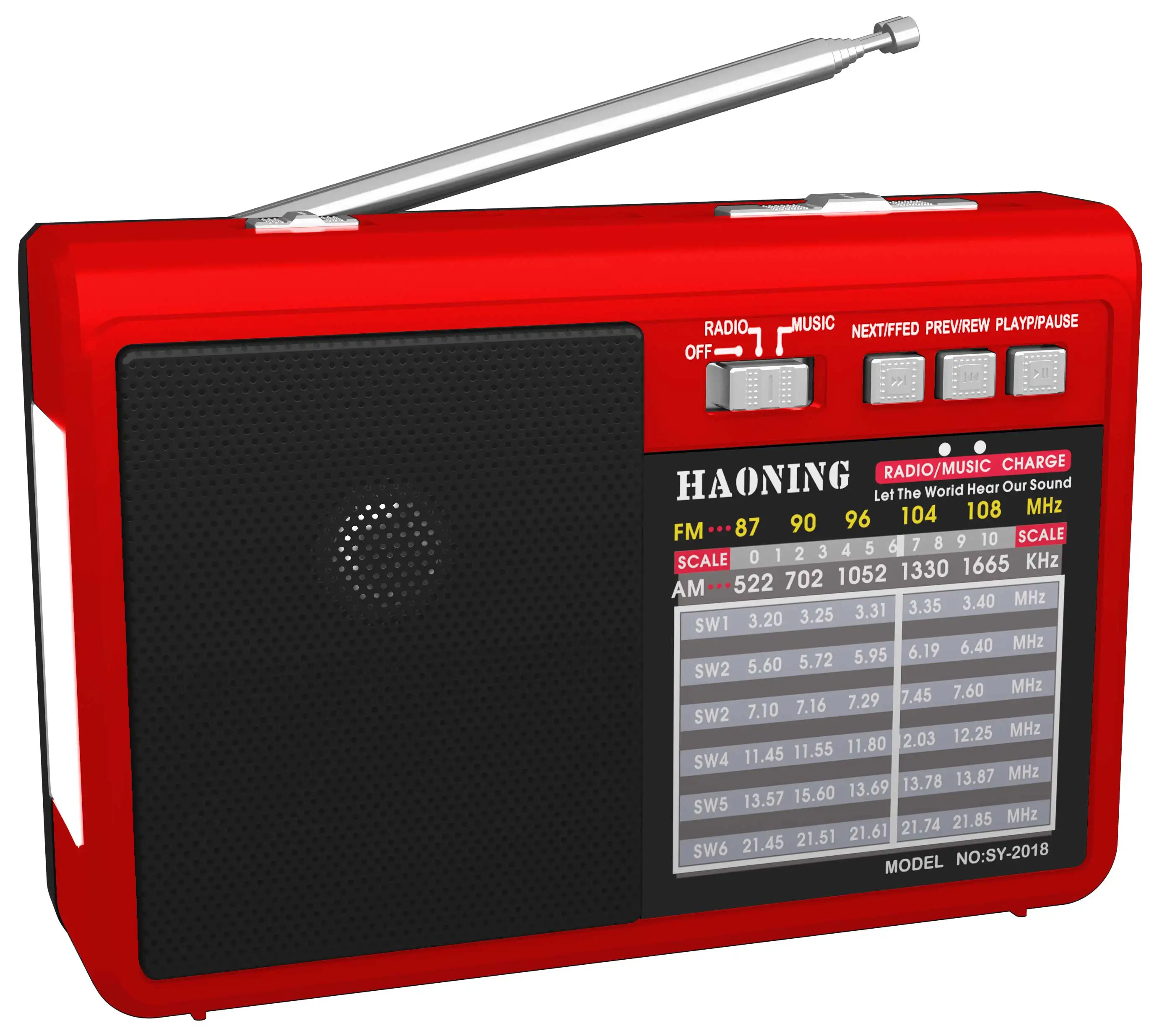 RX-1313BT хорошего качества Am Fm Портативные радиостанции Перезаряжаемый Usb tf факел свет приемник синий зуб светодиодный фонарик радио