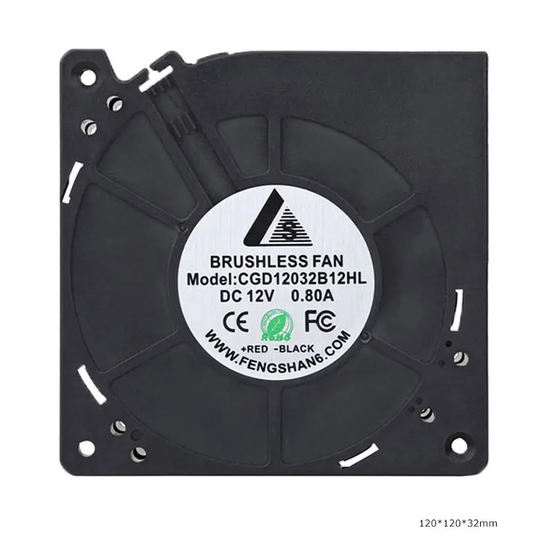 CGFAN 12 В 24 в 48 в 120 мм центробежный вентилятор с охлаждением постоянного тока 120x32 мм бесщеточный вентилятор радиатора