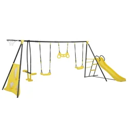 XIUNAN XNS010 happy funny mental sport toy swing set and slide outdoor indoor  playground garden courtyard
