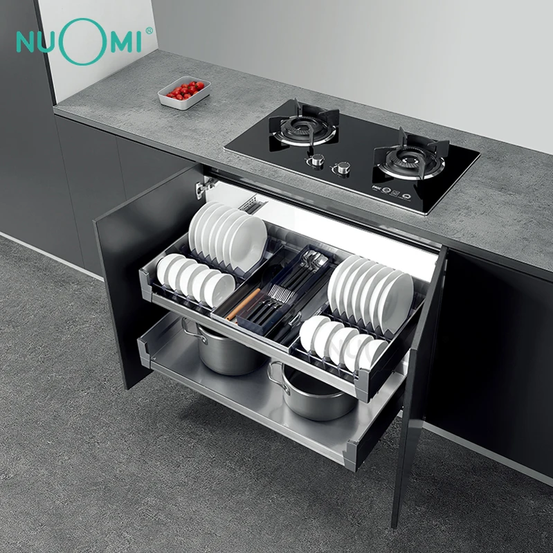 NUOMI ALPHA Series 2020 New SUS 304 Three Side Pull Out Kitchen Basket