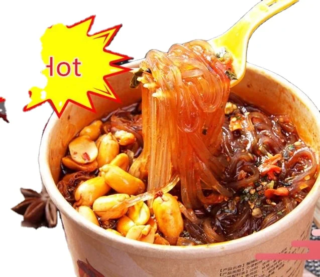 Wholesale haichijia hot and sour instant rice  vermicelli noodles Chinese snack spicy_ noodles shirataki instant noodles
